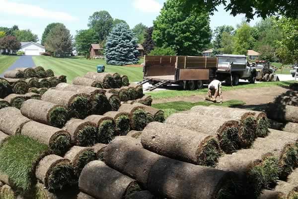 Landscape Design Lawn Installation by Advance Lawn Service Company, Hartford WI