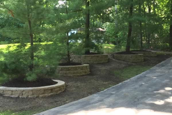 Retaining Wall - walls around trees from Advance Lawn Service Company - Hartford WI