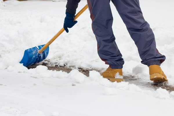 Sidewalk Snow Removal by Advance Lawn Services in Hartford WI