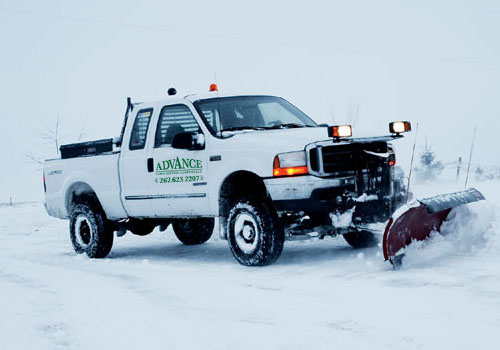 Residential Snow Plowing by Advance Lawn Services in Hartford WI