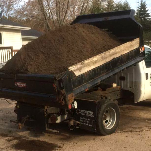 Topsoil truck