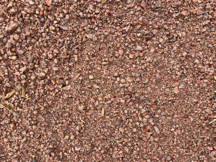 Crushed Brown Granite 3/8” decorative stone