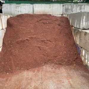 Crushed Red Granite 3/8” decorative stone