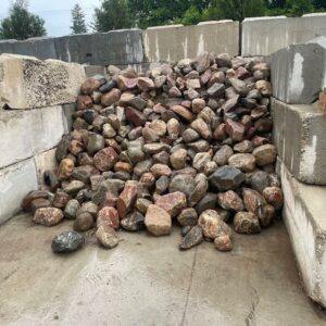 8-12" Granite Cobblestone Boulders